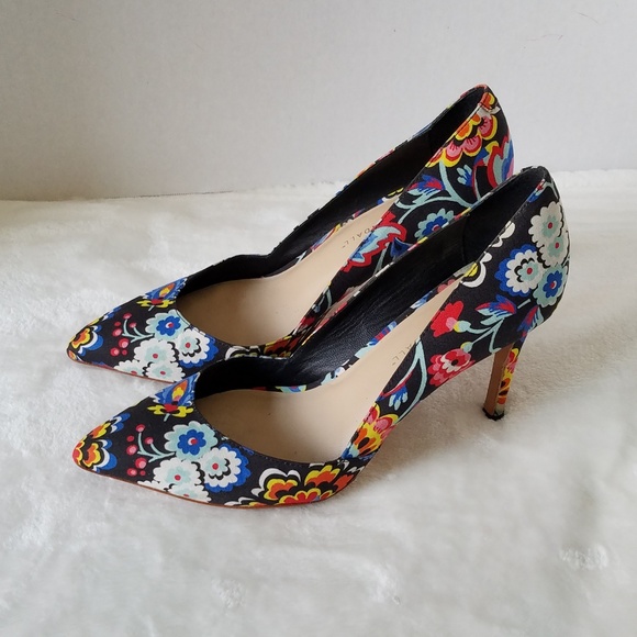 Loeffler Randall Shoes - Loeffler Randall Pari Black Floral Heels